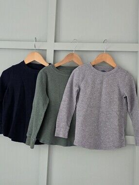 Gap & OLDNAVY WAFFLE KNIT LONG SLEEVE T'S